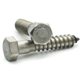 Stainless Steel Lag Screws Hex Head Lag Bolts 5/16 x 6 inch Qty 25