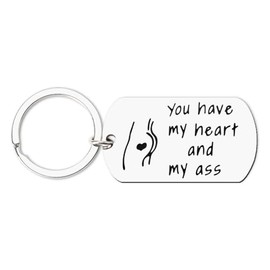 Birthday Gifts for Boyfriend Husband Keychain from Wife Girlfriend Anniversary Christmas Presents for Couples Long Distance Relationship Gifts for Him and Her Keychians Funny