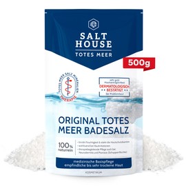 Salthouse Original Dead Sea Bath Salt 500 g - 100% Natural Bath Additive, Soothing for Skin Irritation, Ideal for Sensitive & Dry Skin, Care for Ecologic Dermatitis & Psoriasis