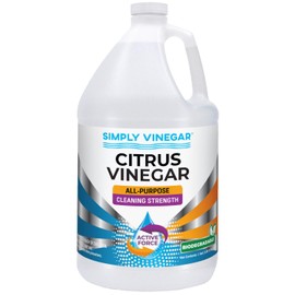 Simply Vinegar Citrus Vinegar – with Fresh Citrus Scent for Cleaning, Home, Laundry, 128 oz