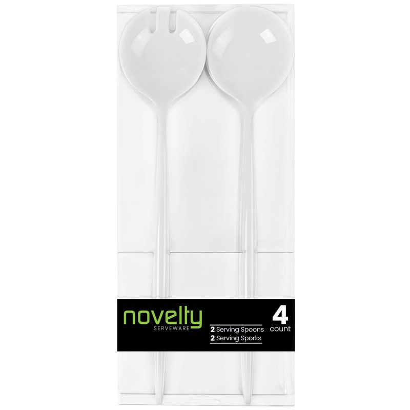 Bluesky Trading Novelty Servware White Plastic Serving Set - Includes: