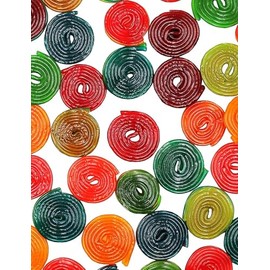 Smarty Stop Assorted Bicolor Licorice Wheel Gummy Candy (3 Pound (Pack of 1))