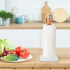 Relaxdays Standing Kitchen Roll Holder, Stainless Steel, Paper Roll Holder