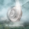 MF019 USB Rechargeable Portable Fan Silent Small Whirlwind Fan for