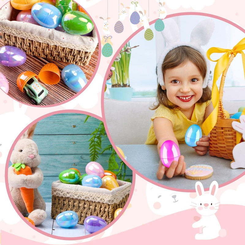 Hyran Pack of 24 Easter Eggs for Hanging, Easter Eggs