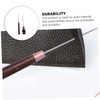 COHEALI 2pcs Perforating Leather Awls with Gourd Wooden Handle for