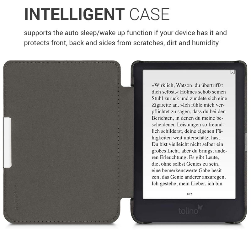 kwmobile Flip Case Compatible with Tolino Shine 3 Case -