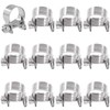 Swpeet 12Pcs 13MM-15MM 304 Stainless Steel Mini Fuel Injection Line