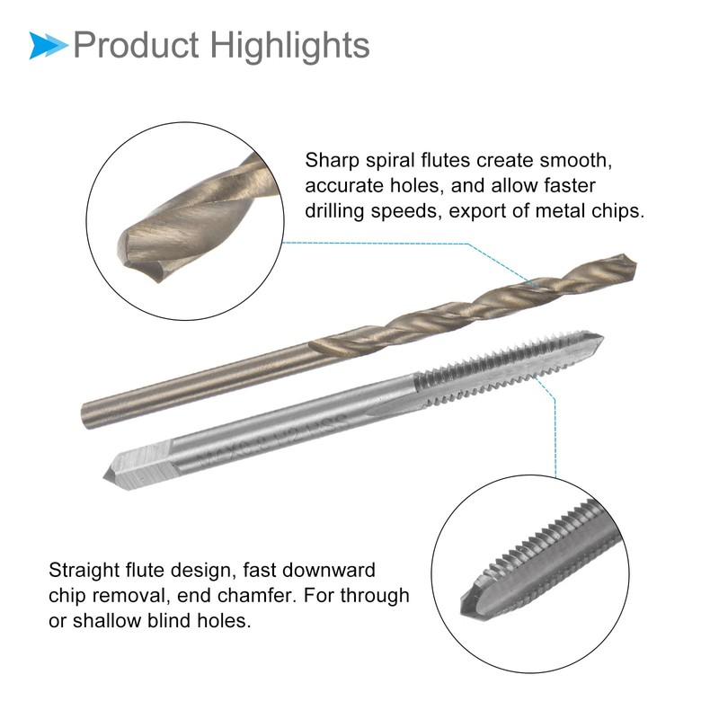 CoCud Tap and Drill Bit Set M4 x 0.8 Tap
