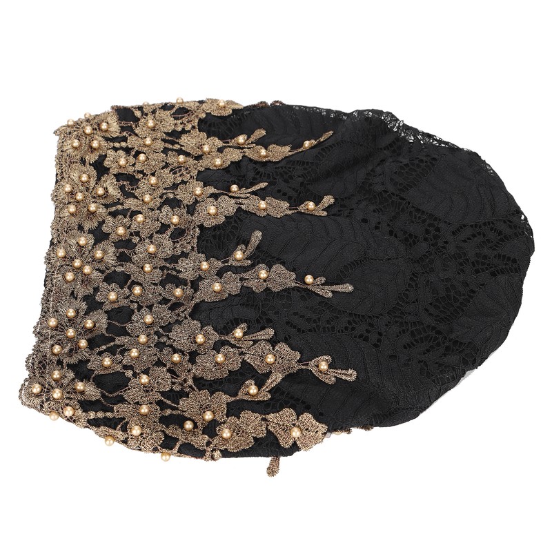 Slouchy Bonnet Casual Fashion Beaded Lace Breathable Loose Lazy Chemical