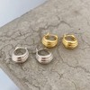 K.L.Y Hoop Earrings, Women's, Popular, Arc, Silver, 925 Ring, Hypoallergenic,