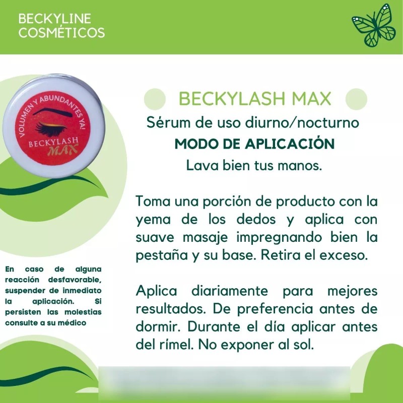 Beckylash Tratamiento Alargador Para Pestañas Cejas Beckylash Max (2)