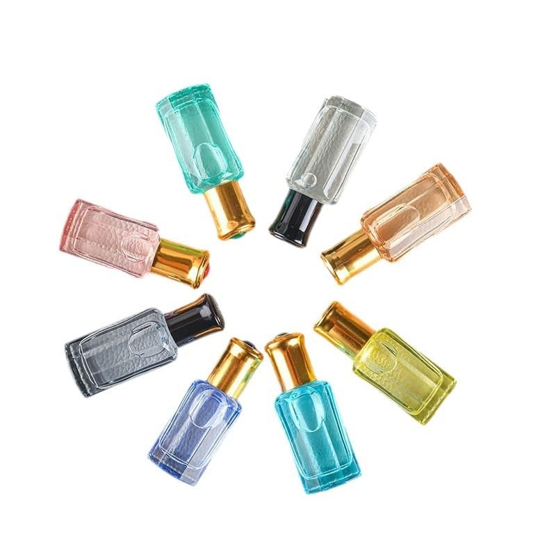 Black Glass Roll On Bottle,Empty Refillable Glass Perfume Roller Bottle,Mini