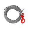 QWORK Heavy-Duty 3/8" x 100' Wire Rope Steel Core Winch
