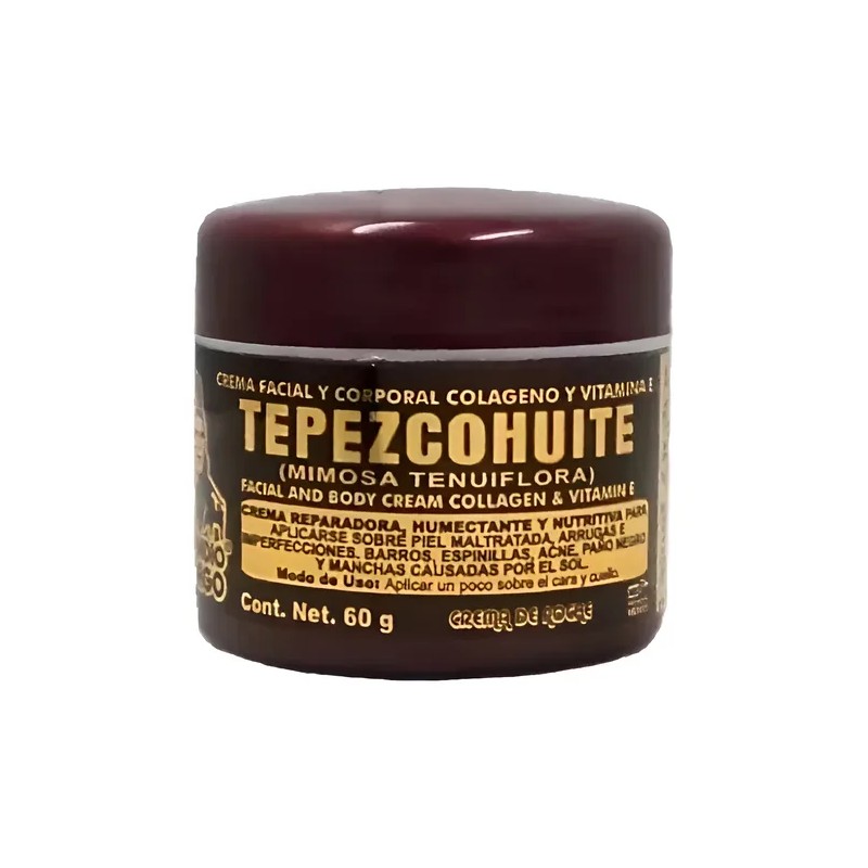 Crema De Tepezcohuite Para La Noche 60 Gr