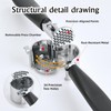 Garlic Press Mincer, Crusher Set with Removable Chamber - Ergonomic