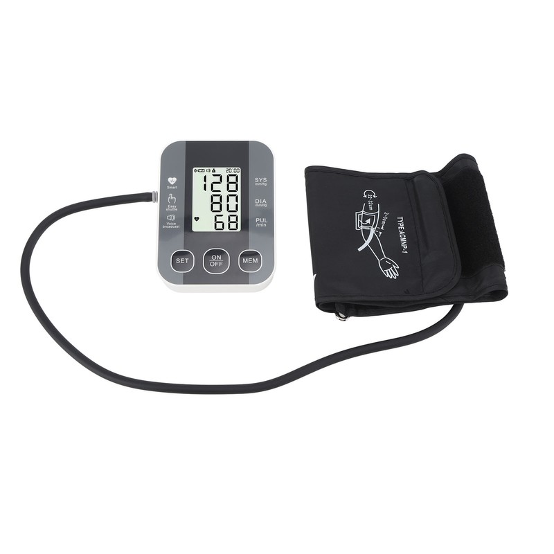 Blood Pressure Machine High Accuracy Voice Broadcast Automatic Intelligent LCD
