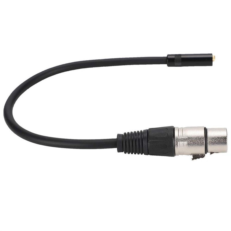 ASHATA 3.5MM Hembra a XLR Hembra Aleación de Zinc 3.5MM