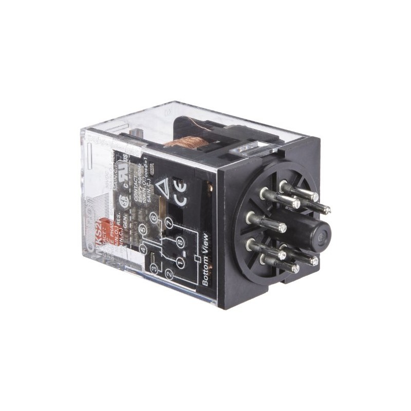 Omron MKS2P AC24 General Purpose Relay with Mechandical Indicator, Basic