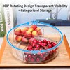 2 Pack Lazy Susan, 10.5 Inch Lazy Susan Organizer, 360