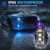 MICTUNING High Brightness Wireless LED Strobe Light 8 Colors Rechargeable