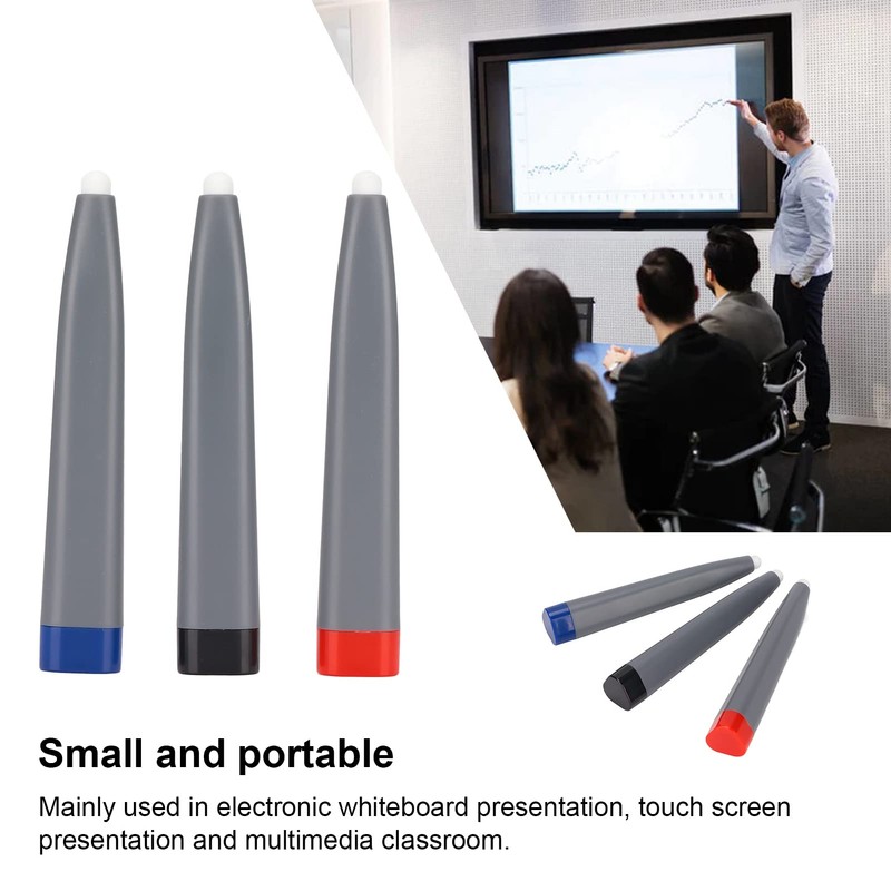3 Stylus Pens, Interactive Whiteboard Pen for Touchscreen Smartboards, Touchscreen