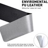 JinRui-T 4PCS Carbon Fiber Leather Car Door Sill Protectors,Black Car