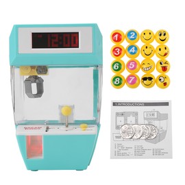 Mini 2 in 1 Electronic Crane Machine Toy LCD Display Alarm Clock Kids Children Gifts