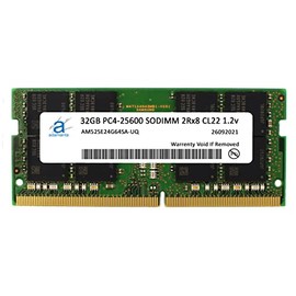 Adamanta 32GB (1x32GB) Compatible for ASUS Vivobook S 16X S5602 (12th Gen Intel), S5602ZA Laptop DDR4 3200MHz PC4-25600 SODIMM 2Rx8 CL22 1.2v Notebook Memory Module Upgrade RAM