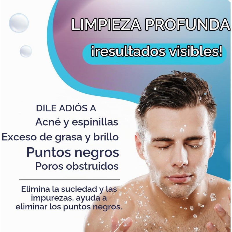 Asepxia Exfoliante Limpiador Exfoliante Bar Jabón 4 oz, Paquete con