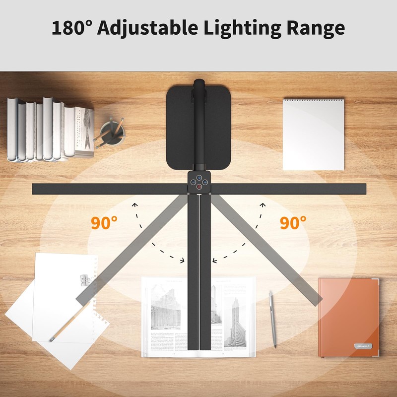 Kaulsoue Desk Lamp Architect Task Dual Head Modern Flexible Gooseneck