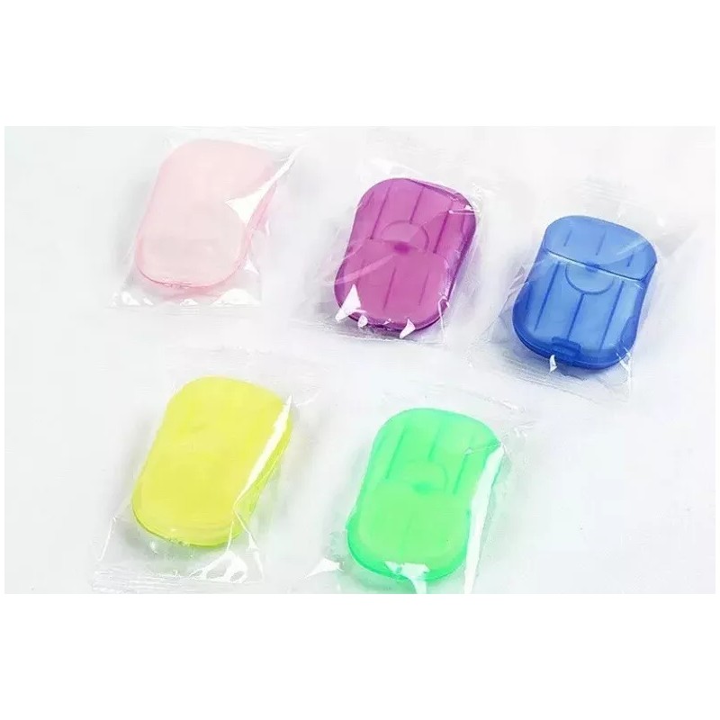 Unbranded 100 Sheets Paper Soap Portable Travel Hand Washing Soluble