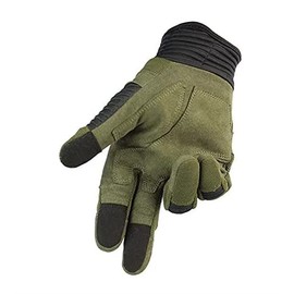 Full Finger Touch Screen Contact Gloves Hard Knuckle Cycling Biking Paintball Airsoft (Green, Small)