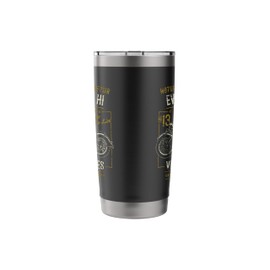 Ewa Beach Hawaii USA Retro Distressed Motorcycle Design Stainless Steel Insulated Tumbler