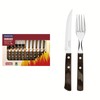 Tramontina Polywood Traditional Steak Set, Brown (12 Pieces)