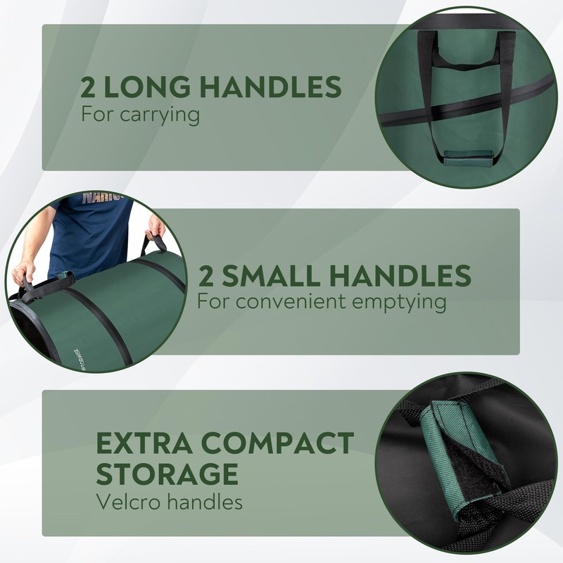 Emptorwise - 2-Pack Collapsible Pop up Trash Cans, Camping and