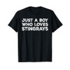 Just A Boy Who Loves Stingrays, Cute Stingray Lovers T-Shirt