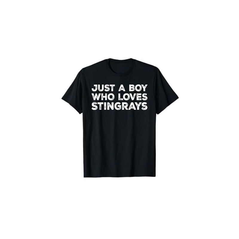 Just A Boy Who Loves Stingrays, Cute Stingray Lovers T-Shirt