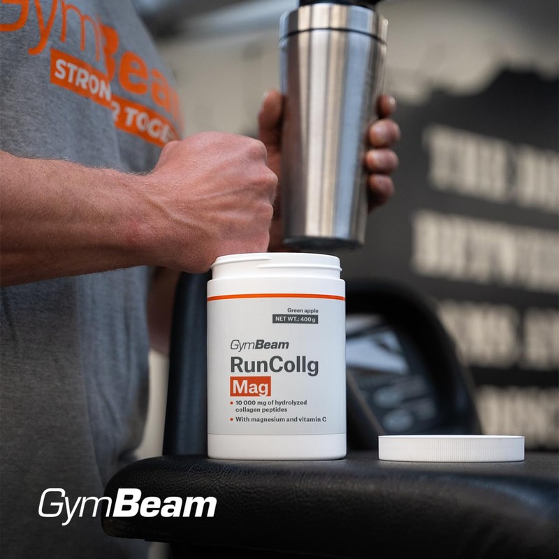 GymBeam RunCollg Mag with Vitamin C - Hydrolysed Collagen Peptides,