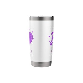 I Wear Purple For Vitiligo Awareness Month Vitiligo Day Stainless Steel Insulated Tumbler