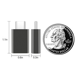 DHTtechky USB-C to USB Adapter,USB C to USB A Adapter 2pcs,USBC to USB Adapter High-Speed Data Transfer,USB-C Male to USB 3.0 Female Adapter for USB & Type C Port Series Smarts&Devices.