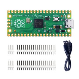 GeeekPi Raspberry Pi Pico Kit Flexible Microcontroller Mini Development Board, Based on the Raspberry Pi RP2040, Dual Core ARM Cortex M0+ Processor, Supports C/C++/Python