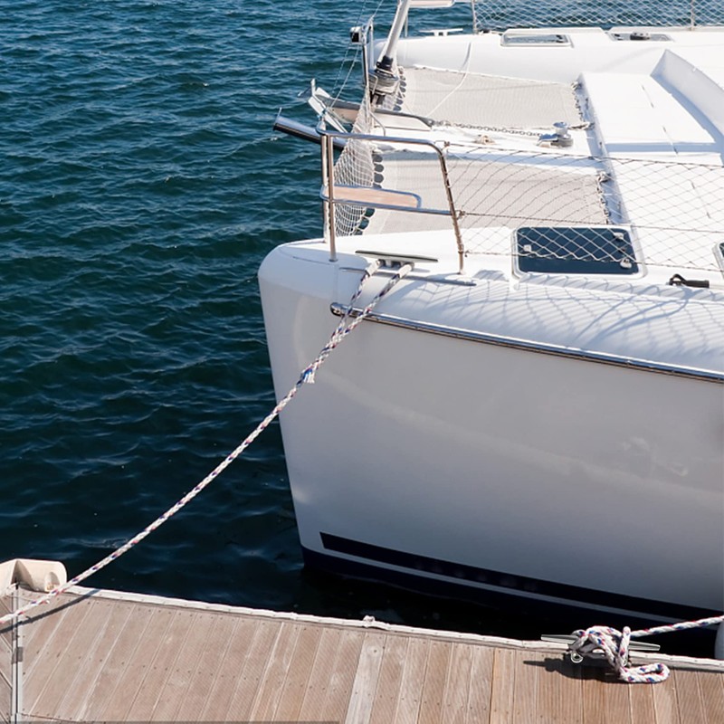 8 Inch 316 Stainless Steel Boat Cleats, Open Base Dock