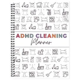 ADHD Cleaning Planner,Cleaning Schedule and Checklist Organizer,Bundle Household Cleaning Schedule and Checklist Management,Chore Chart Notebook for Home, Editable