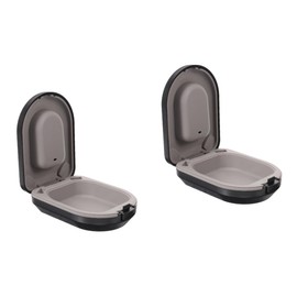 FRCOLOR 2 x Hearing Aid Box Braces Container Carry Bag for Small Hearing Aid Holder Hearing Aid Container Small Case Hearing Aid Case Shockproof Housing Travel Protection ABS Portable