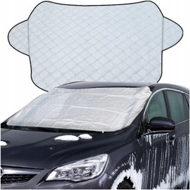 Waterproof Anti-Frost and Sun Protection Mat for Windscreen, 130 x 60 cm, Winter and Summer, Protection from Snow, Ice, UV Rays, Practical Car Cover
