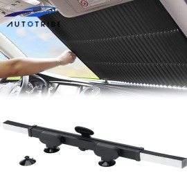 VEHITO Retractable Windshield Sun Shade for Car Auto Sunshade with Suction Cups