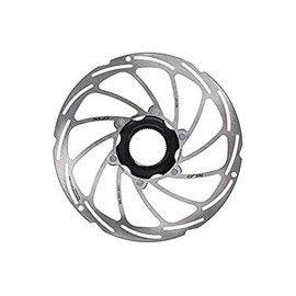 XLC Unisex - Adult Brake Disc BR-X86 Silver Black 180mm