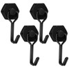 Simpolor Magnetic Hooks, 4 Pack 30 lb Swivel Swing Neodymium