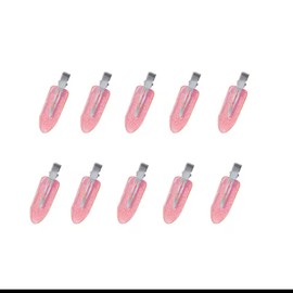 Pink Glitter 10pcs/set No Crease Basic Hair Clips For Women Girls Hair Styling Makeup No Bend Hairpins Barrettes Fashion Hair Accessories